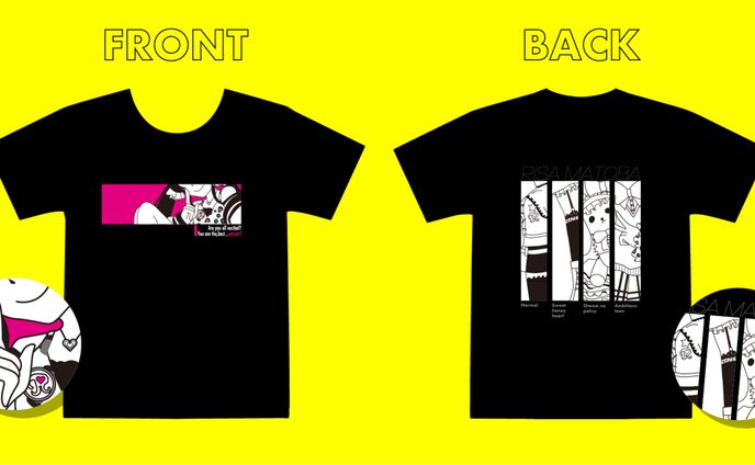 的場梨沙アフターTシャツ企画　Tシャツデザイン