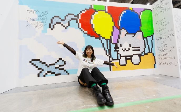 デザインフェスタvol.57　ドット絵ライブペイント