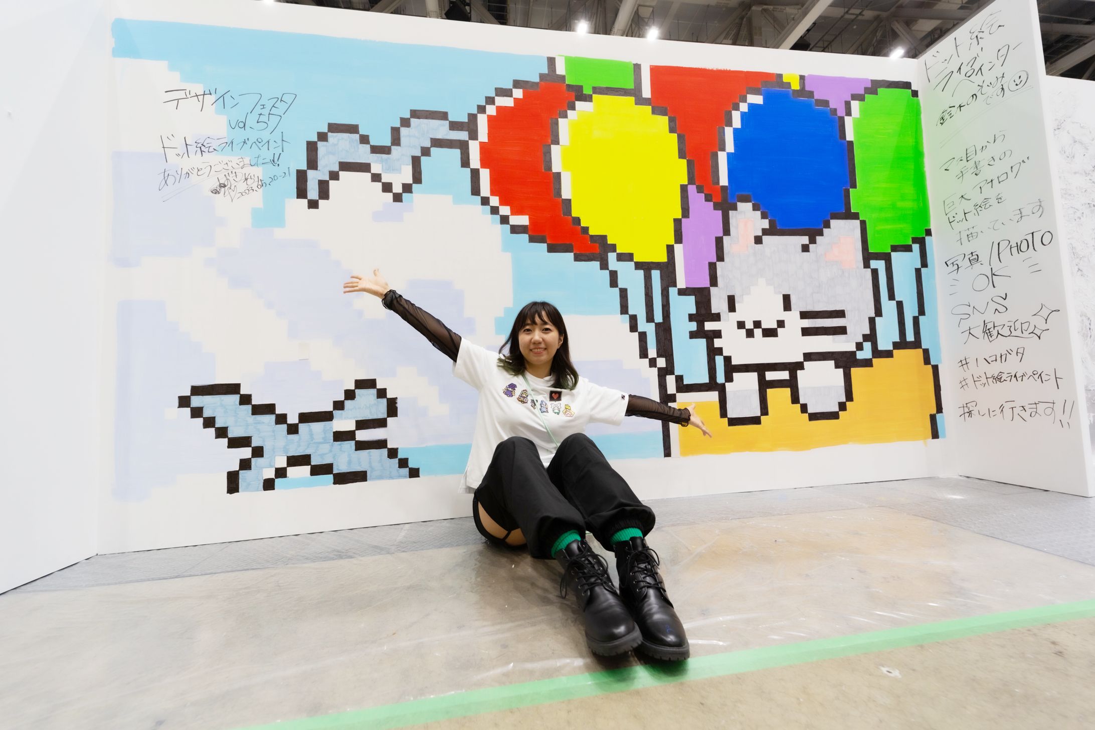 デザインフェスタvol.57　ドット絵ライブペイント-1