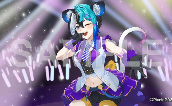 Commission illustration "【Original Song】 ชุกะปิ๊กโป่งโป๊ง - Nezumi Elze"