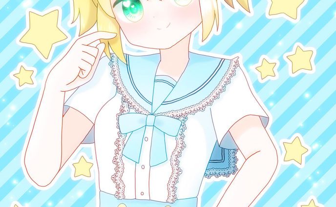 ⭐️ #イラスト　#お絵描き　#女の子　#illustration #illust #女の子イラスト　#デジタル　#デジタルイラスト　#デジタル絵　#オリジナル　#オリジナルイラスト　#オリジナル絵　#水色　#ツインテール　#セーラー服　#リボン　#ロリィタ　#ロリィタファッション　#ロリータ　#ロリータファッション