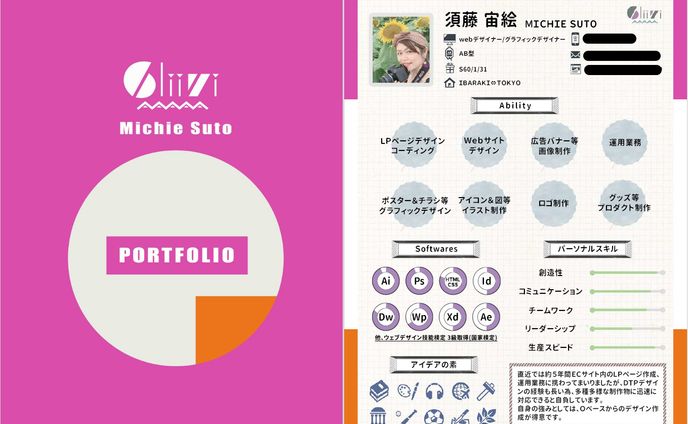 ポートフォリオ_テンプレート製作