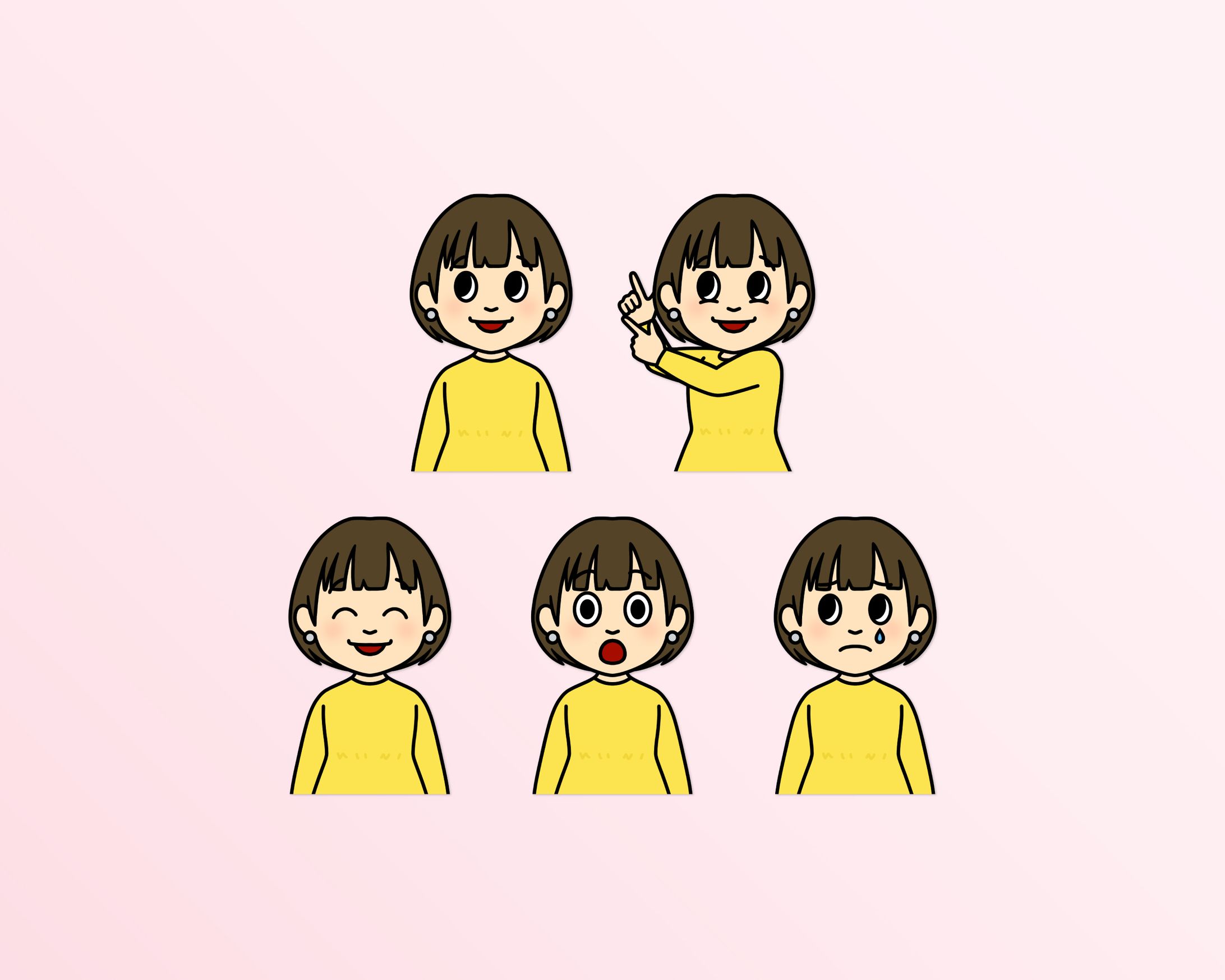 似顔絵イラスト作成【岩田様】-1