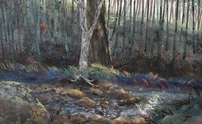 デジタルイラスト、日本画