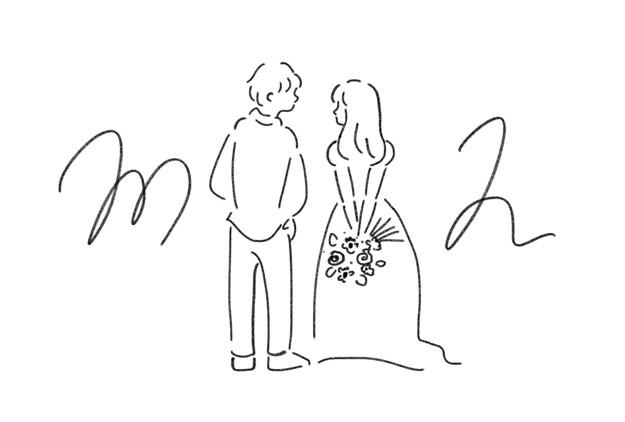 【似顔絵】m&h-1