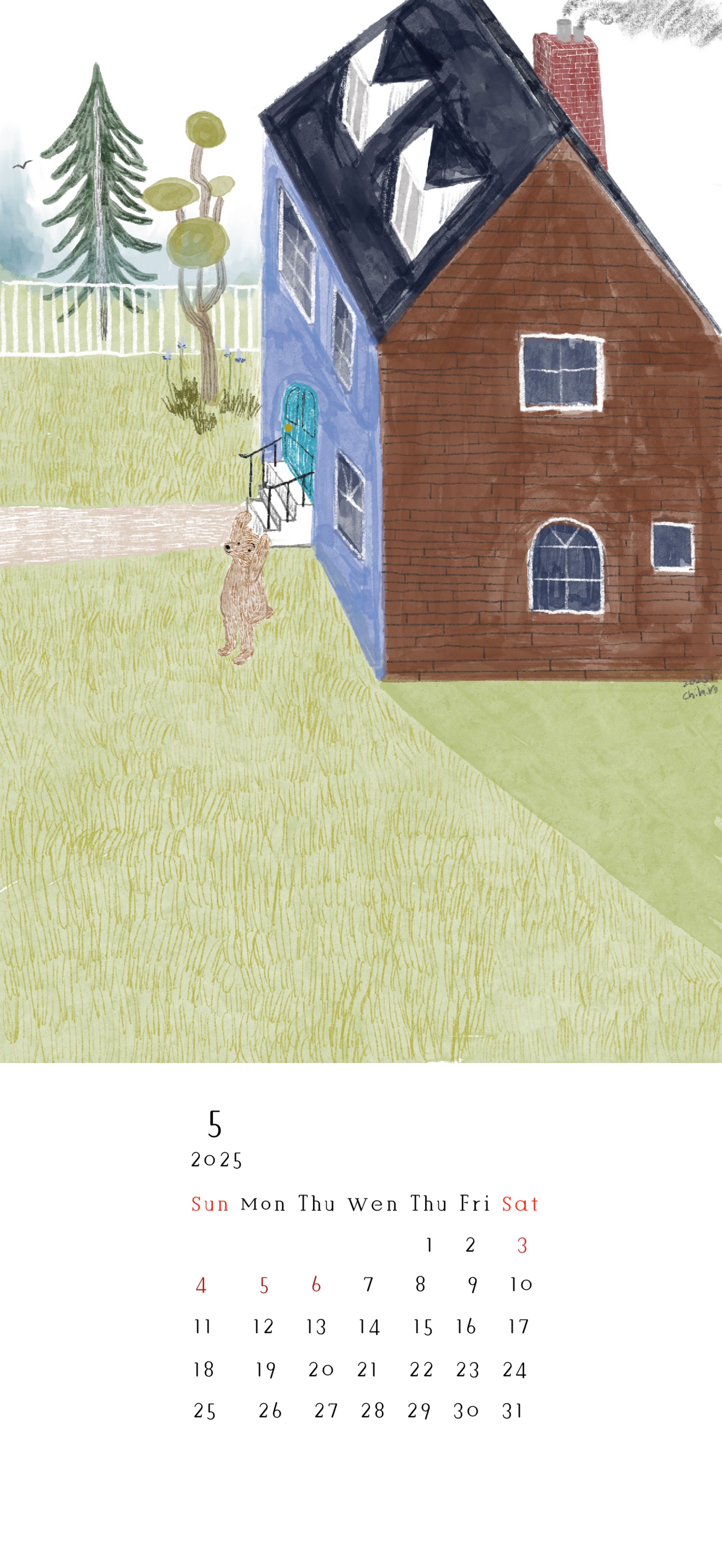 2025 05calendar chihiro -1