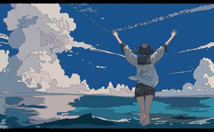 海と少女