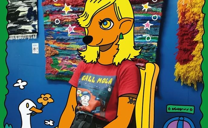 Ｔシャツコーデ【CALL MOLA】🌟🌈👕 #tshirt #coordinate#fashion#today#character#pic#Illustrator#Illustration#絵#織り#art#ファッション#コーデ#red#赤#メルヘン#princess#イラスト
#girl#rock#animal#picture#nice#Ｔシャツ#スズリ#キャラクター #artwork#cheblo#cbch#cheblocrafthouse