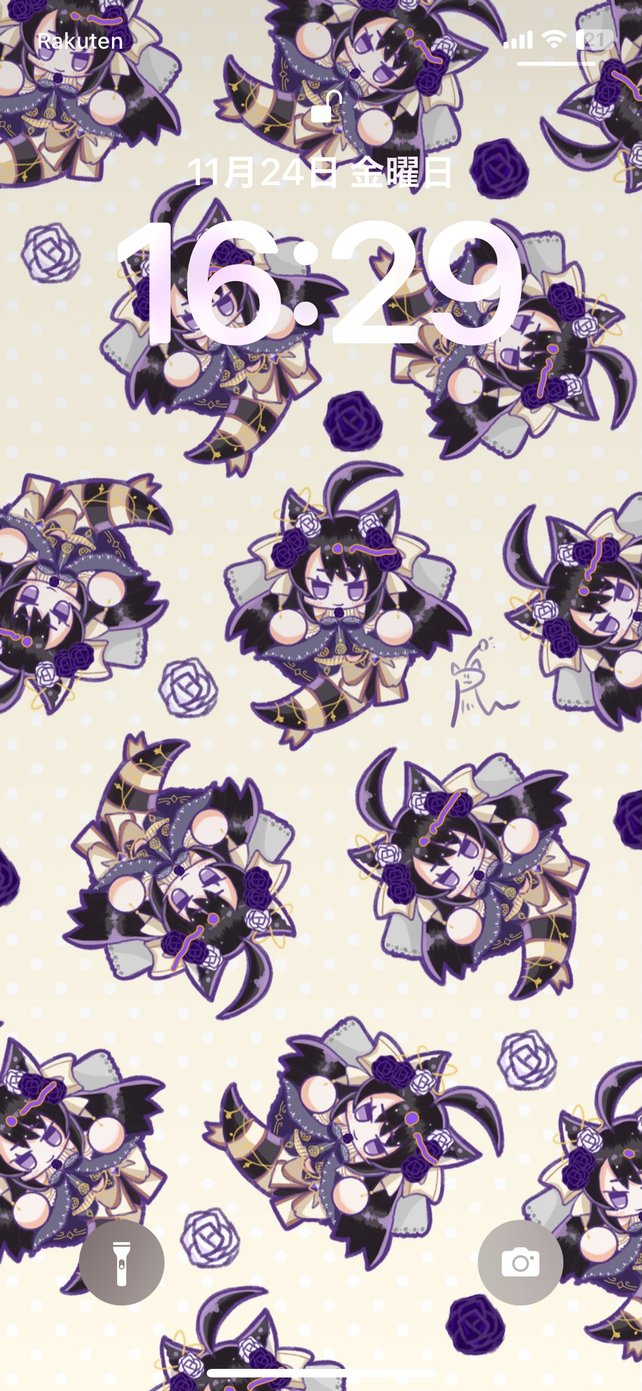 【ご依頼】クライアント様のVtuberのロック画面壁紙-1