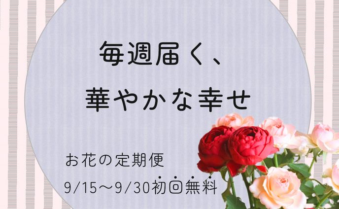 お花の定期便