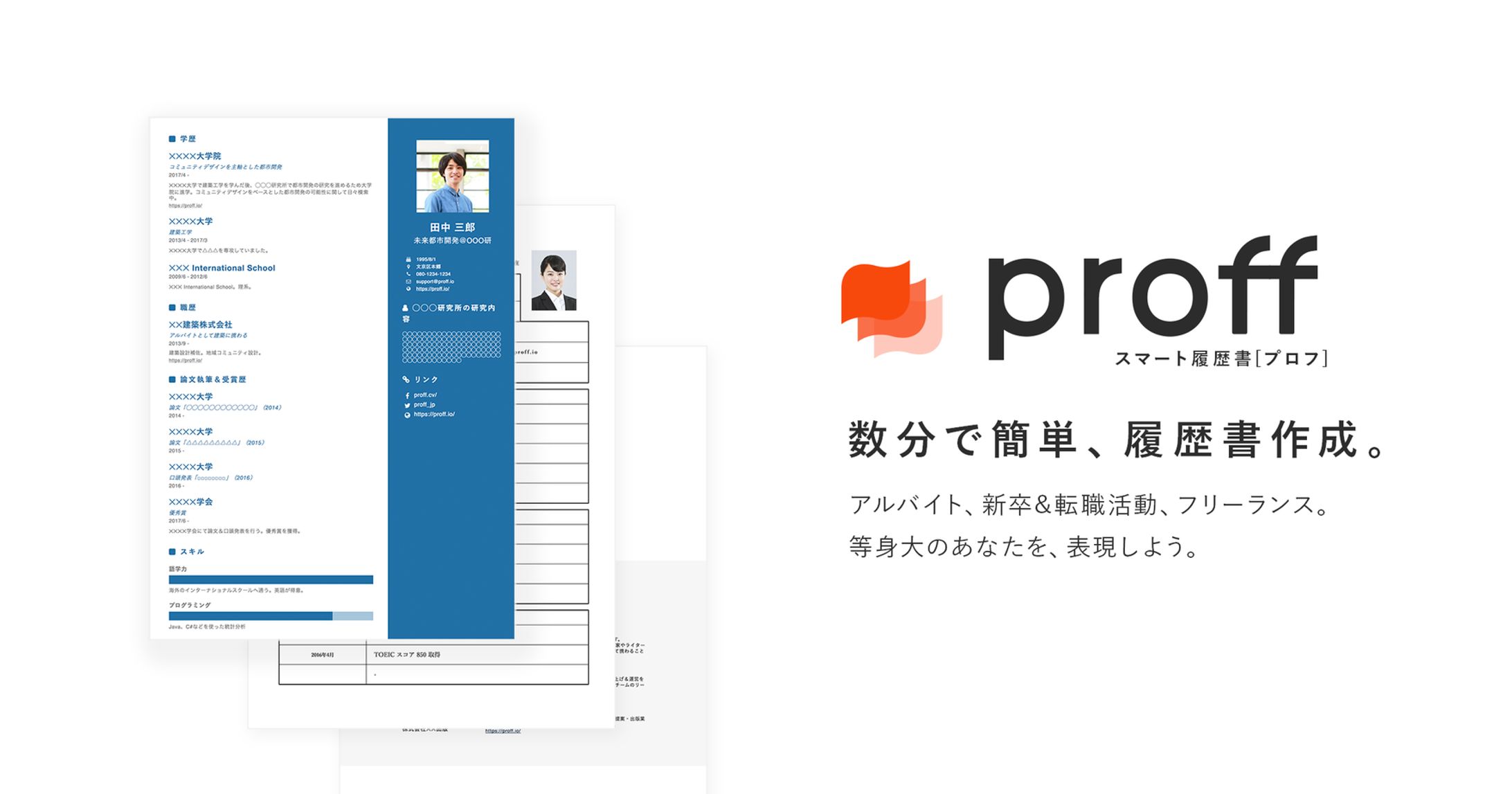 スマート履歴書「Proff（プロフ）」 -1