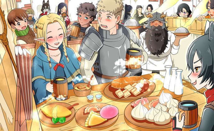 ダンジョン飯１期打ち上げ風