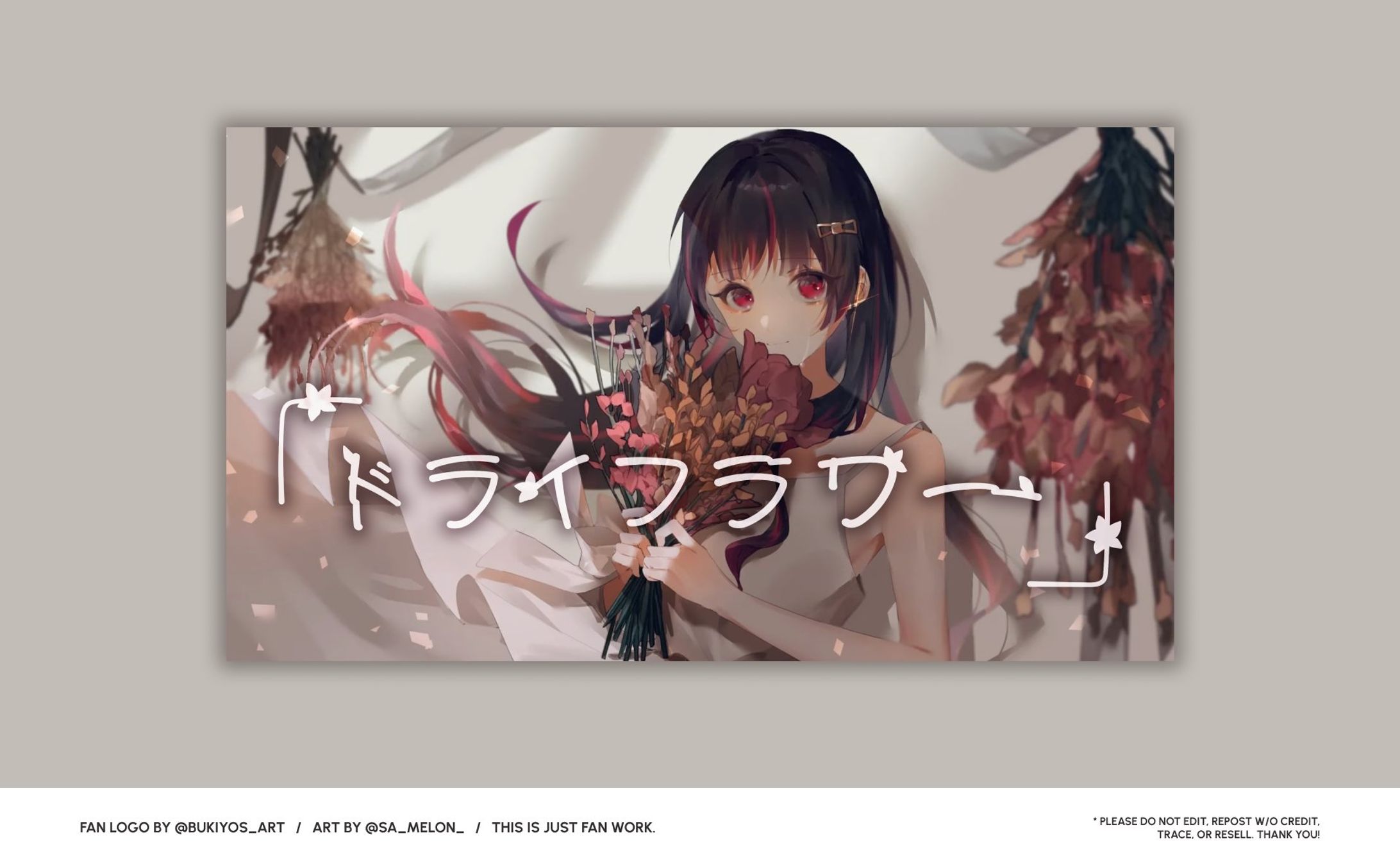 Fan Logo "ドライフラワー"-1