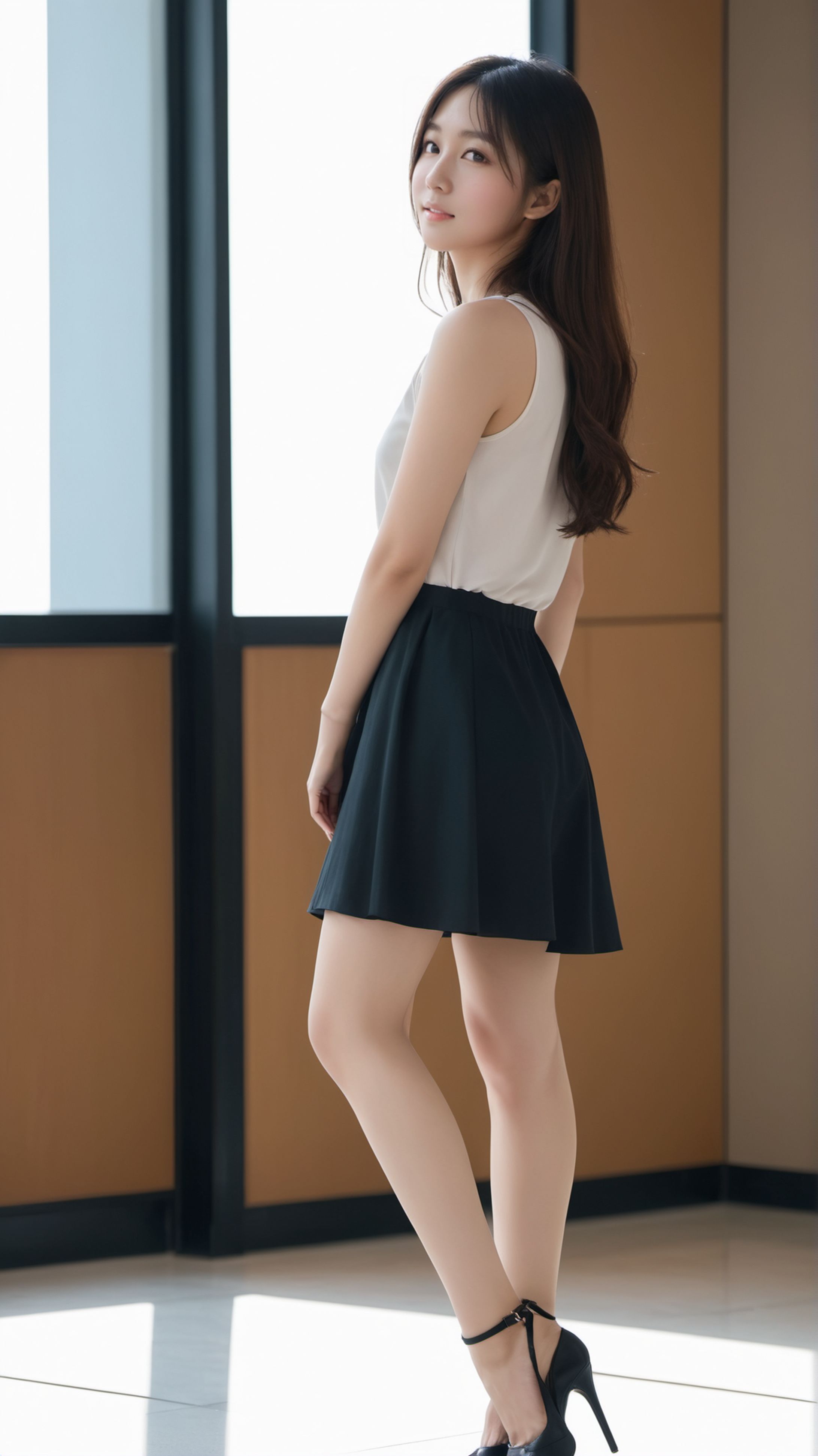 全身　ミニスカ　ポートレイト 