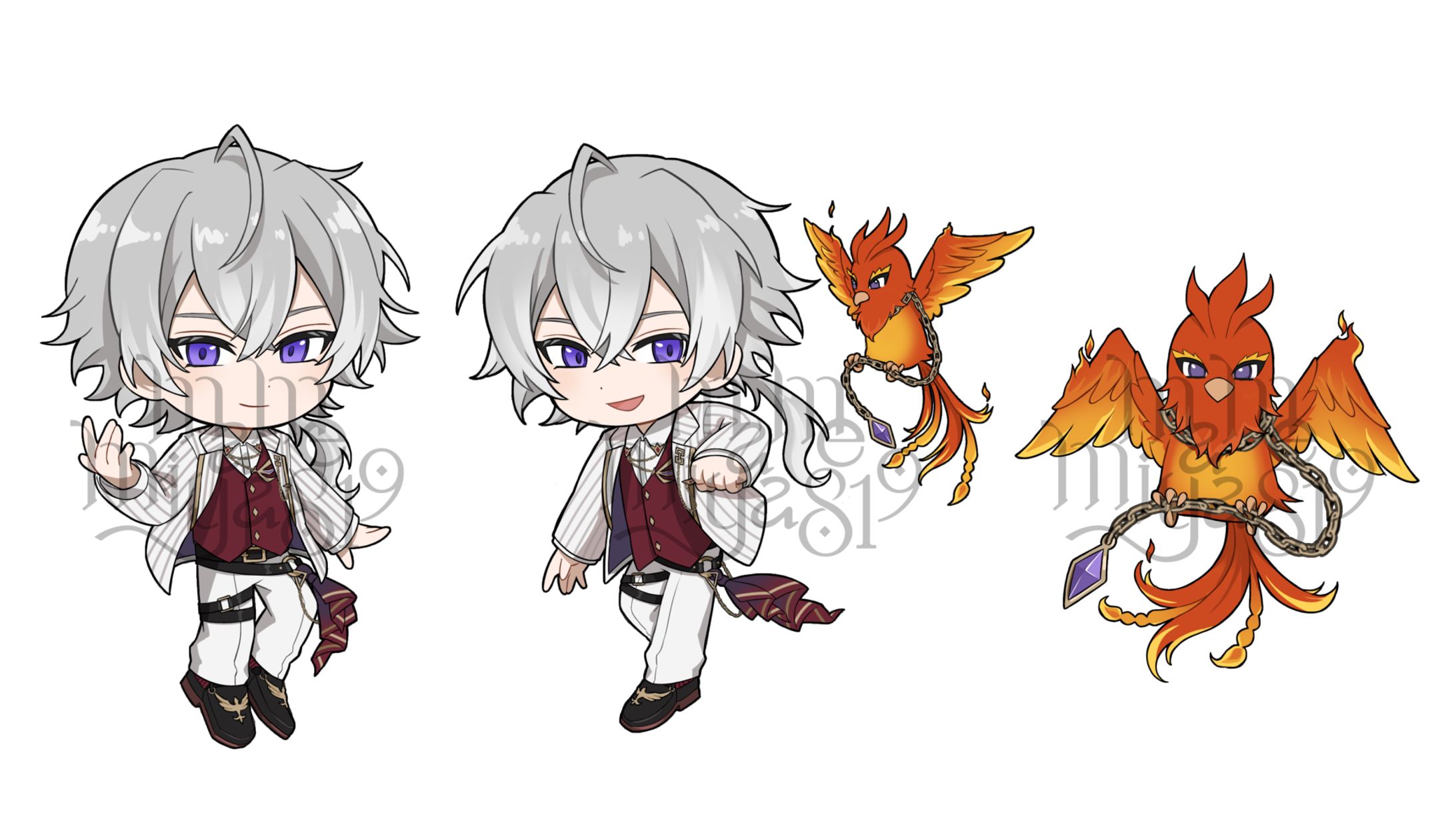 【お仕事】甲斐田レオ様 デフォルメイラスト-1