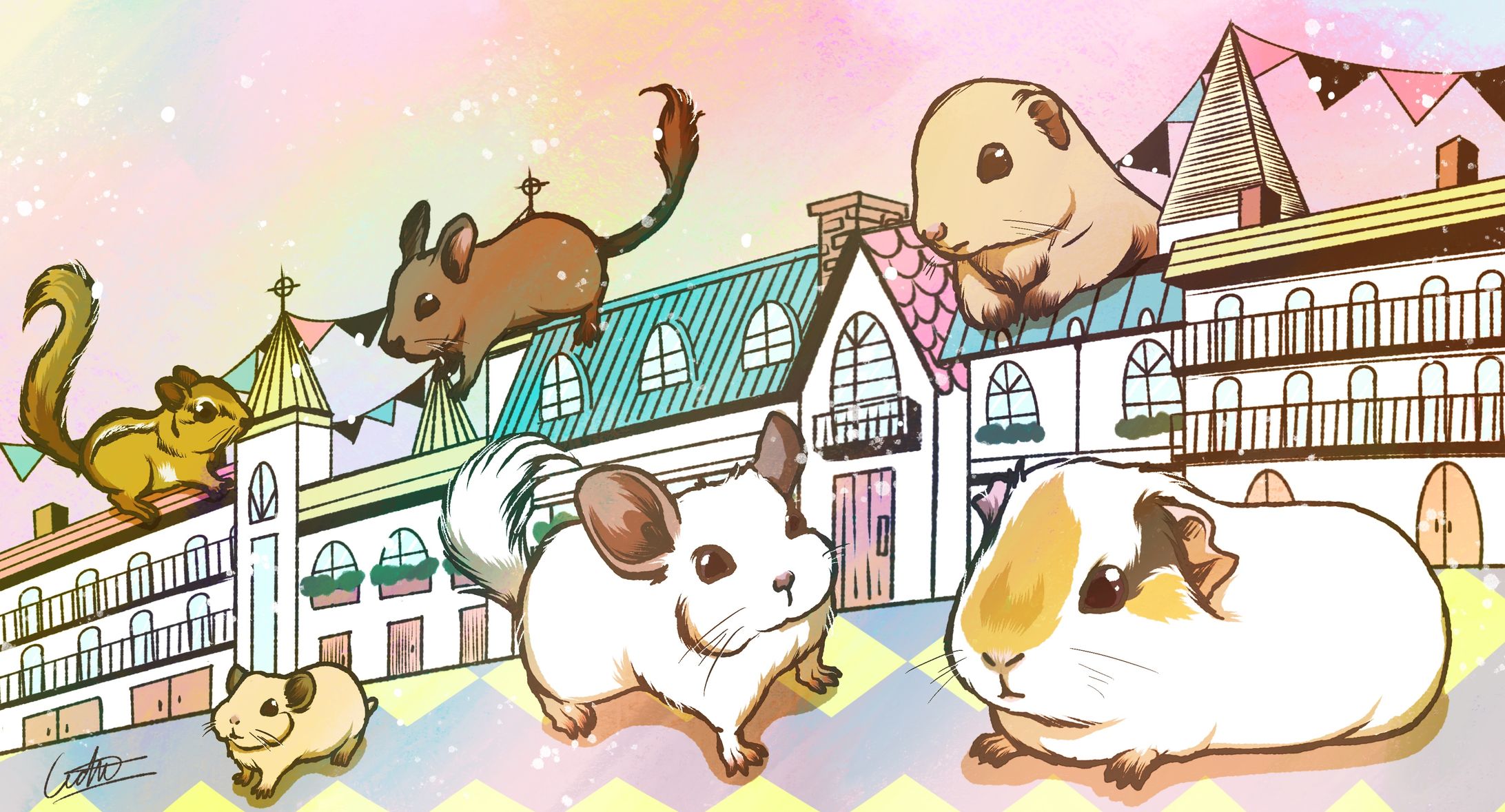 小動物達の街-1