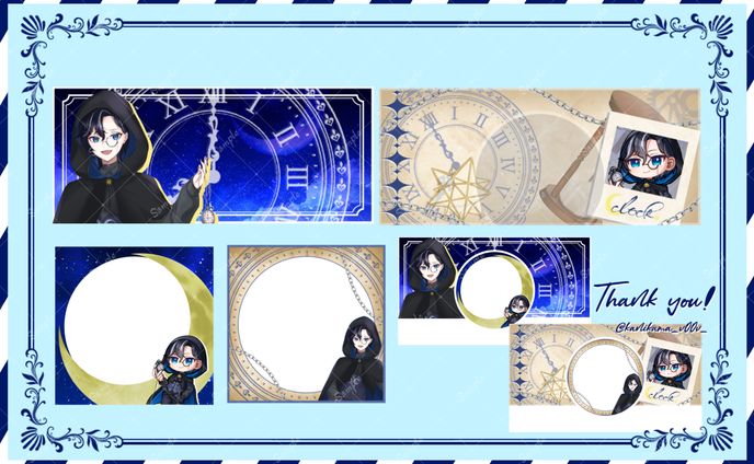 クロック様 アイコンリング＆ヘッダーセット
