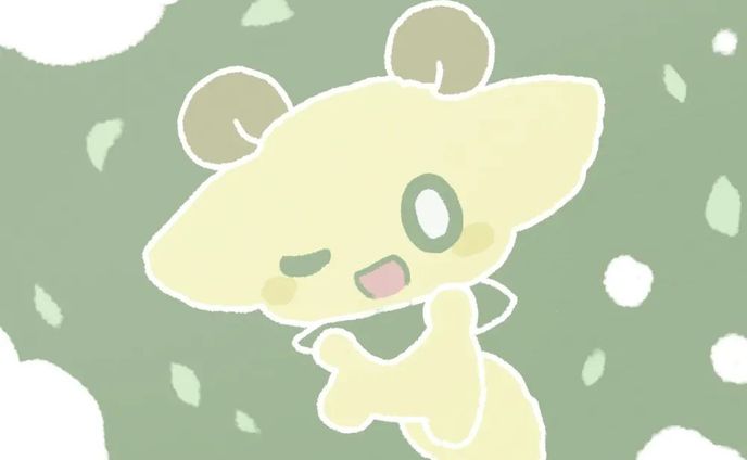 チョークアート風のわたかぜくん🐏
#わたかぜっこ #イラスト #オリジナルキャラクター