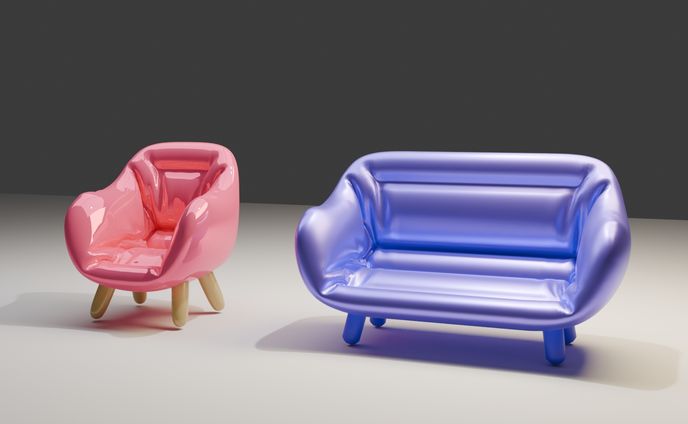CHIAR/SOFA　（BLENDER）