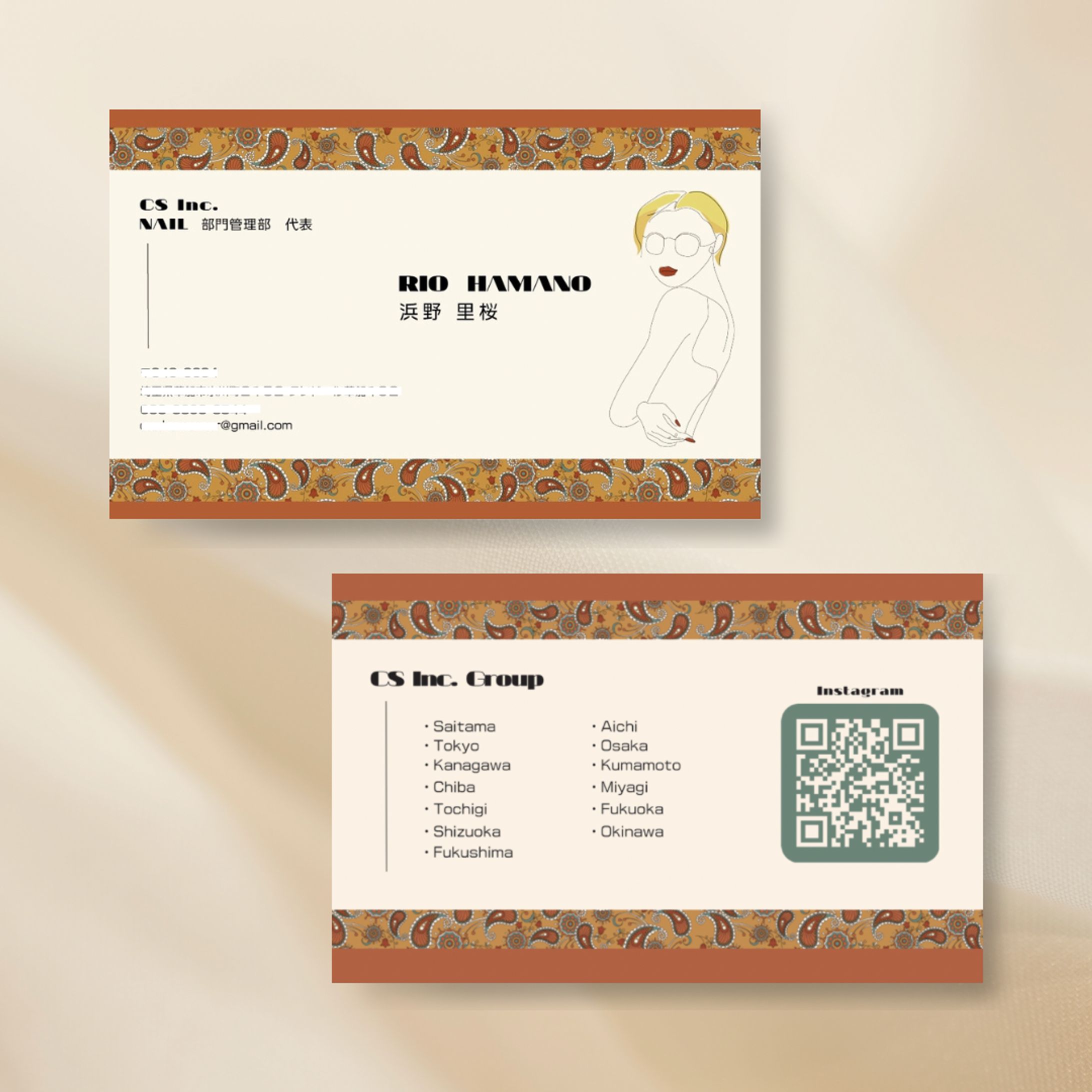 名刺デザイン　CS Inc.浜野様　-1