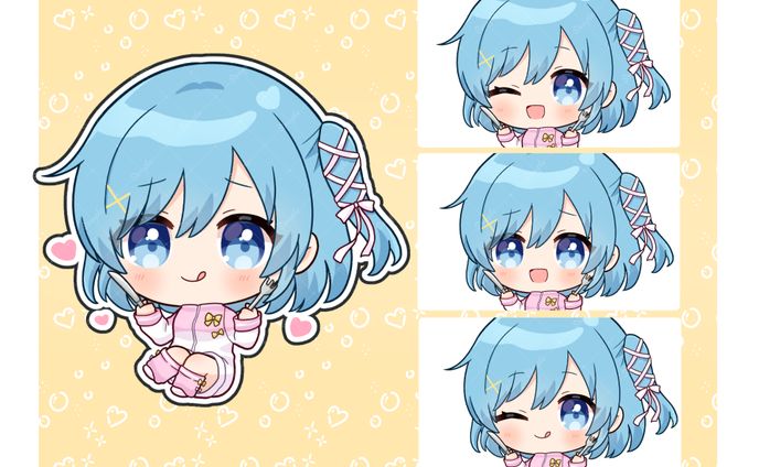 SDイラスト(1.5頭身シンプル作画)