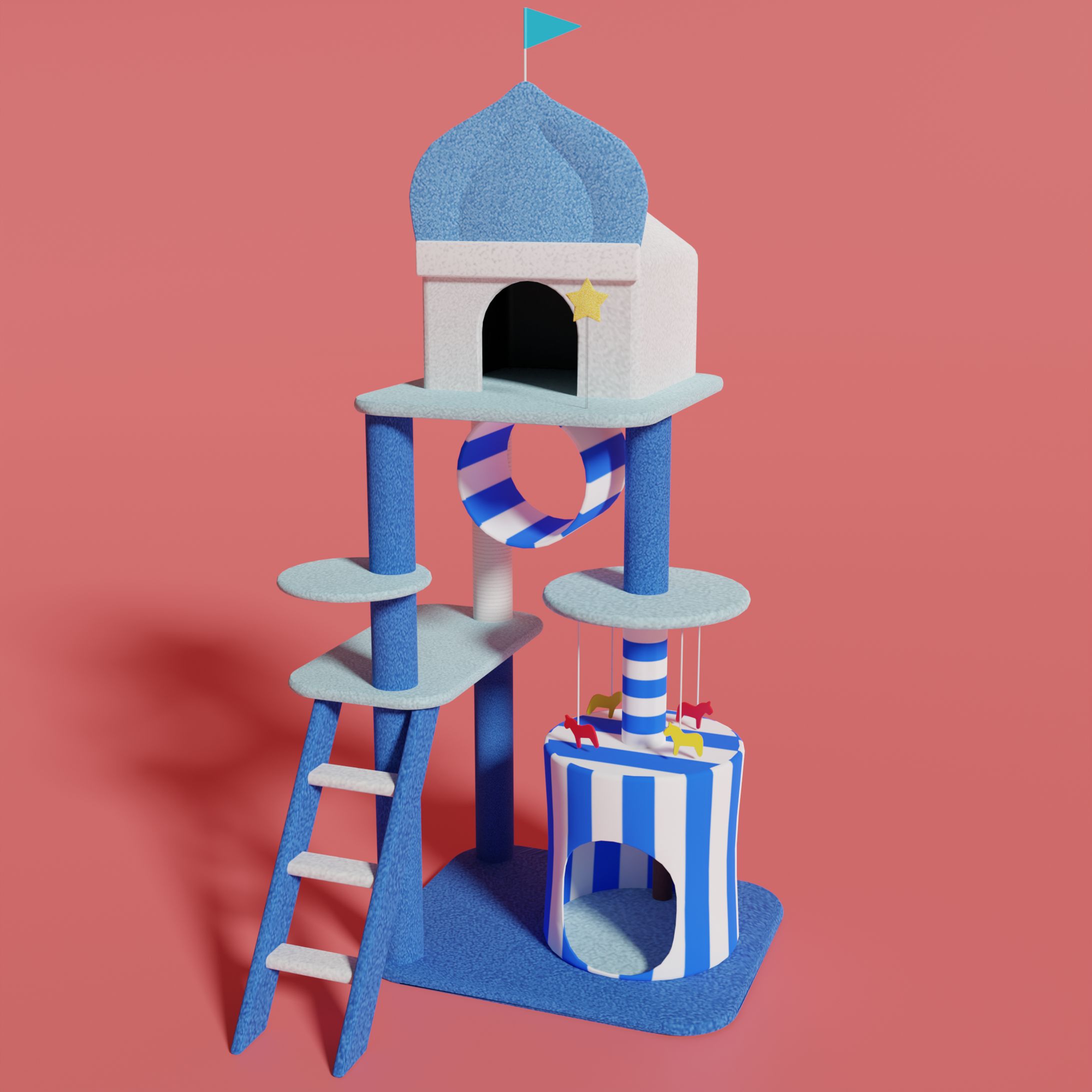 3DCG キャットタワー１-1
