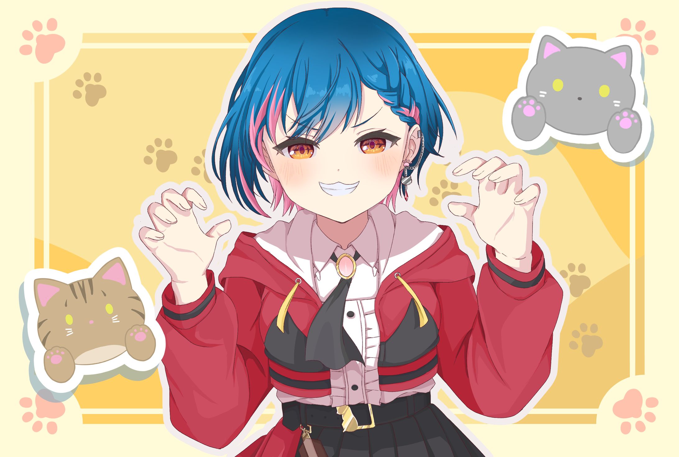 聲江らな様周年ネットプリント用1枚絵-1