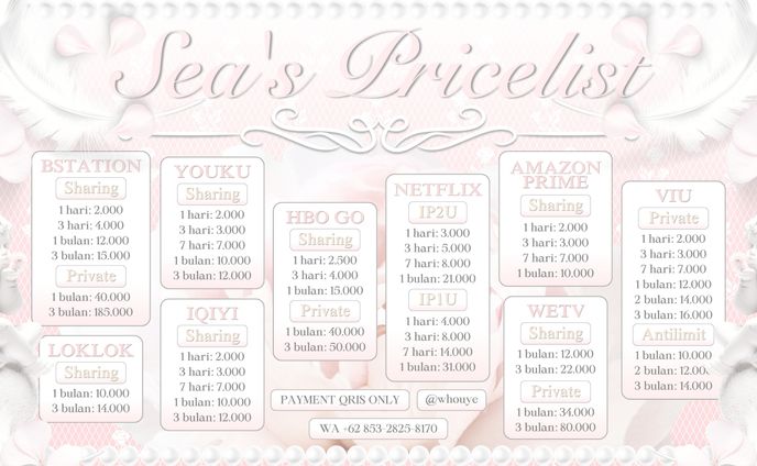 Custom Pricelist Apprem — @drcowsy