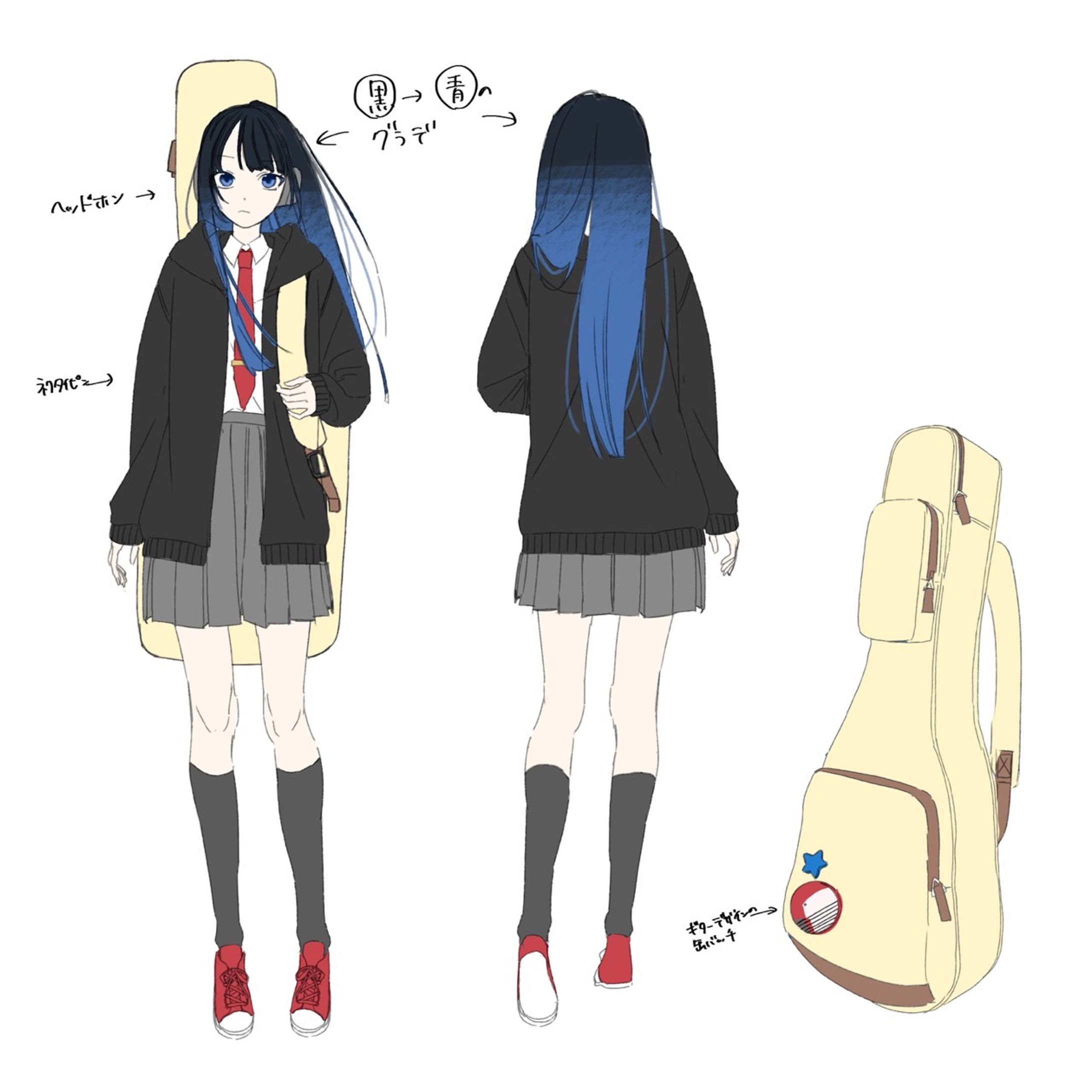 オリジナルキャラクターの立ち絵-1