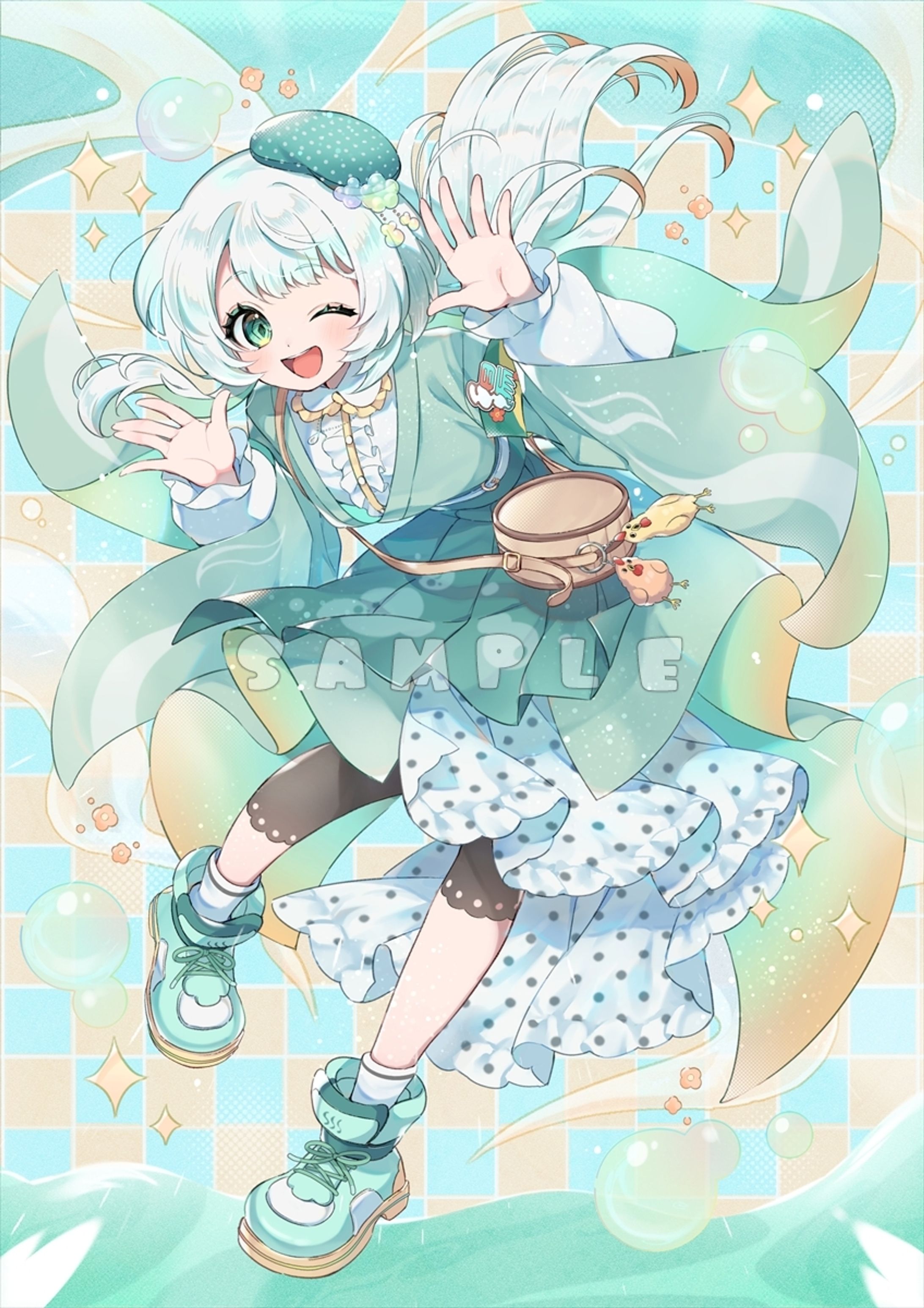 湯楽めぐり様　誕生日イラスト-1