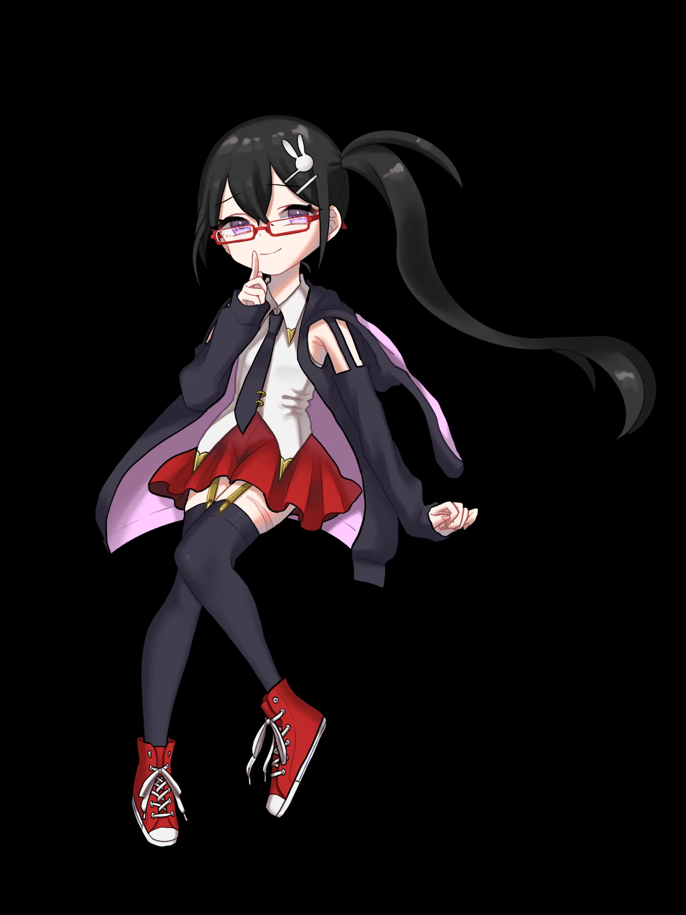 女の子のキャラクター全身イラスト-1