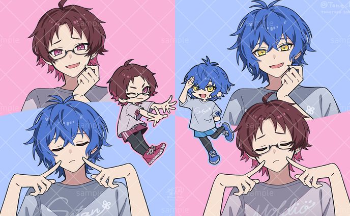 スタンガン＆もるでお様▶歌ってみた動画『オーバーライド』イラスト