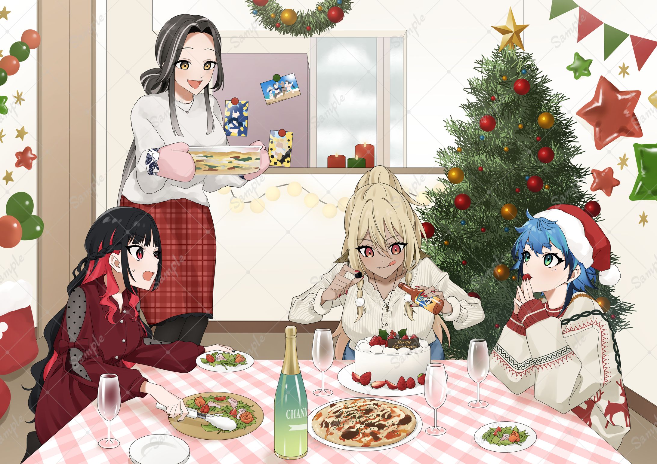 九紋竜恋様クリスマスイラスト-1