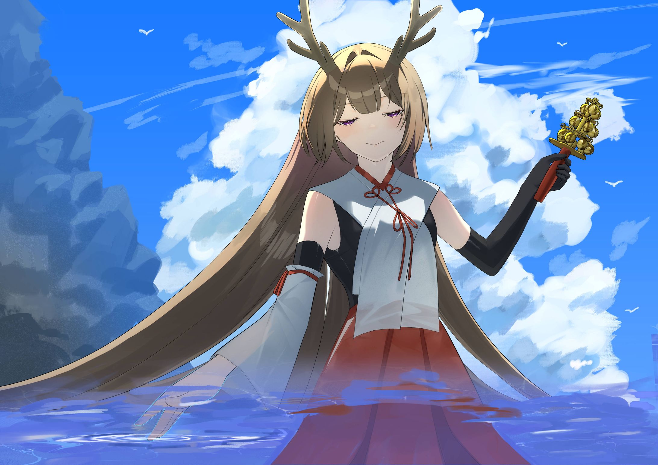 鹿巫女(キャラクターイラスト)-1