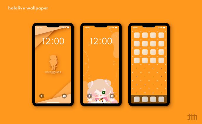 【二次創作】スマホ壁紙 桃鈴ねね