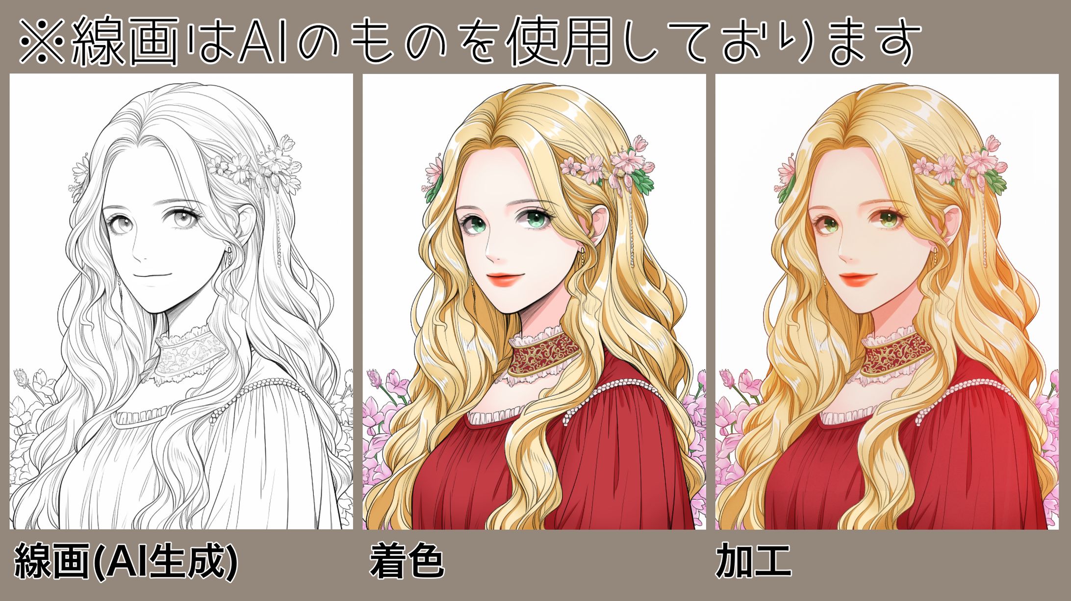 着彩サンプル（線画AI使用）-1