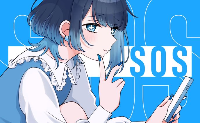 【ﾌﾘｰ】楽曲MVイラスト(SOS covered by 愛來あゆ)