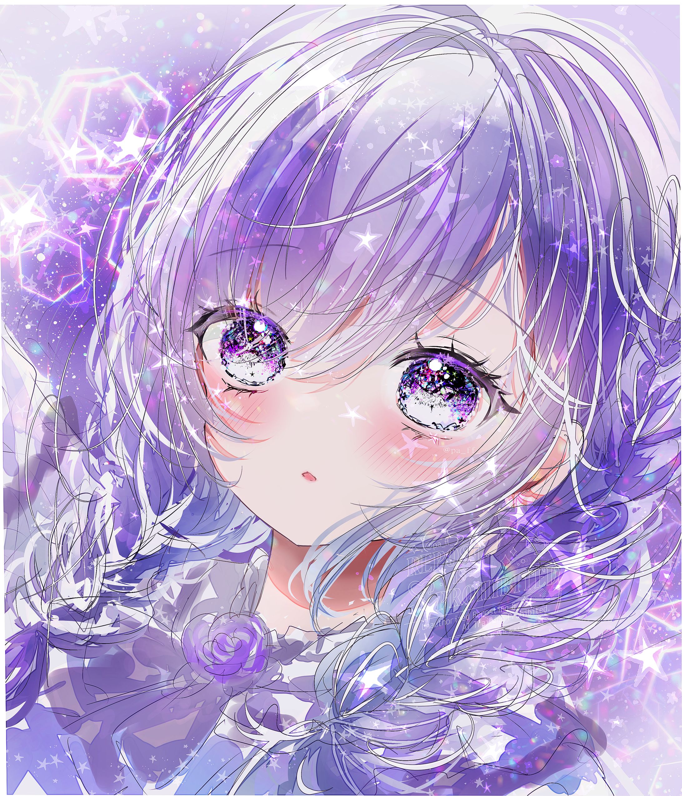 オリジナルイラスト　むらさき-1