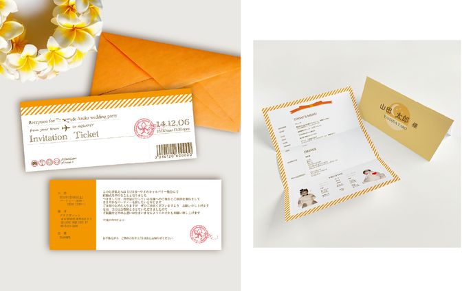 Weddingペーパーアイテム作成