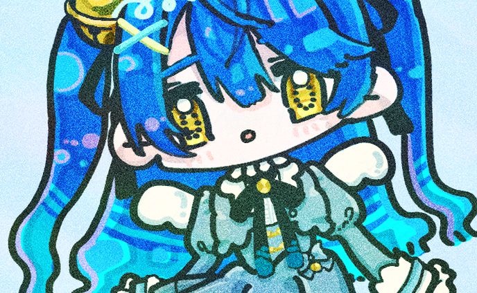 版権イラスト　雨宮こころ(Vtuber)