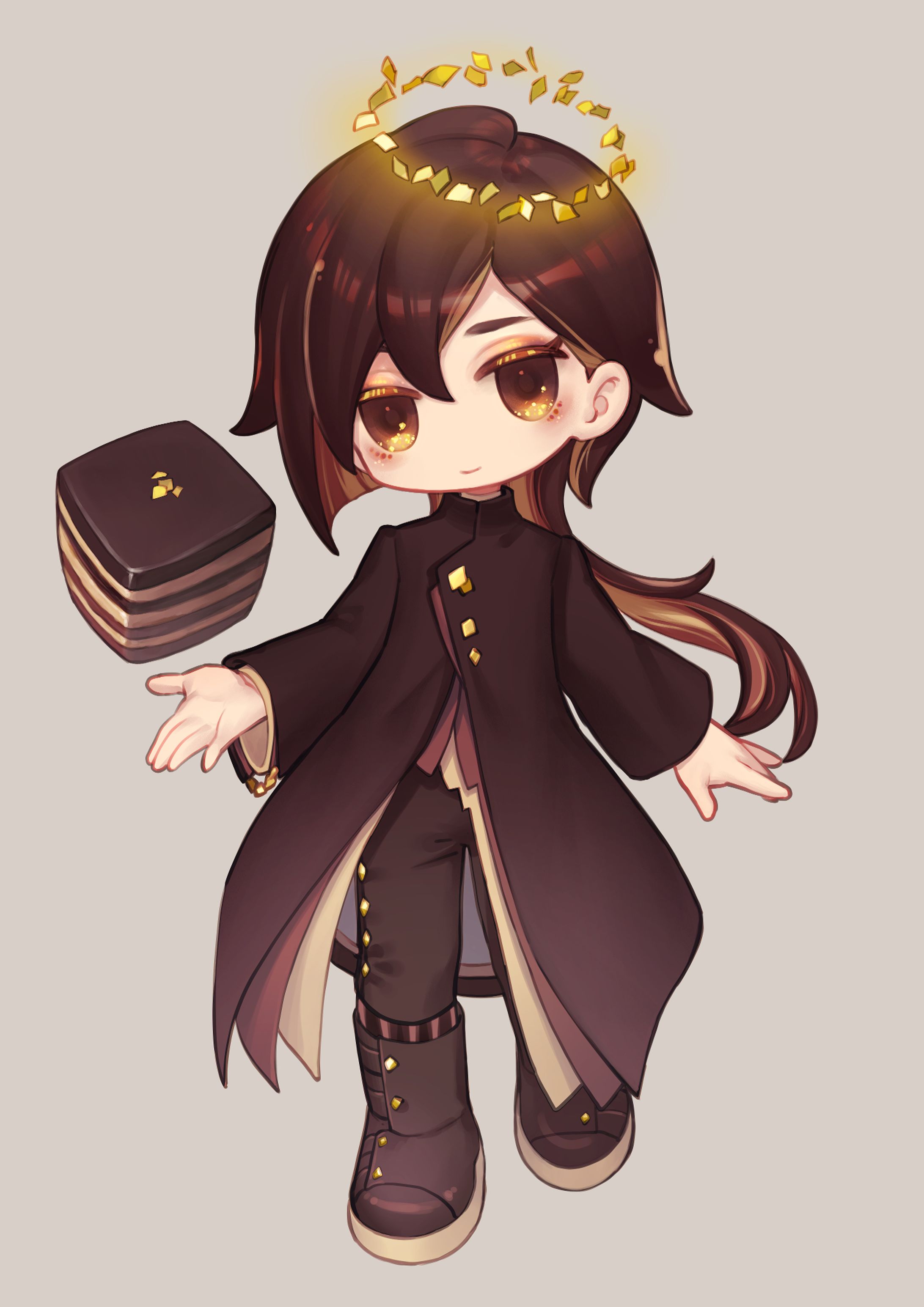 chibi style1-chocolate cake-1