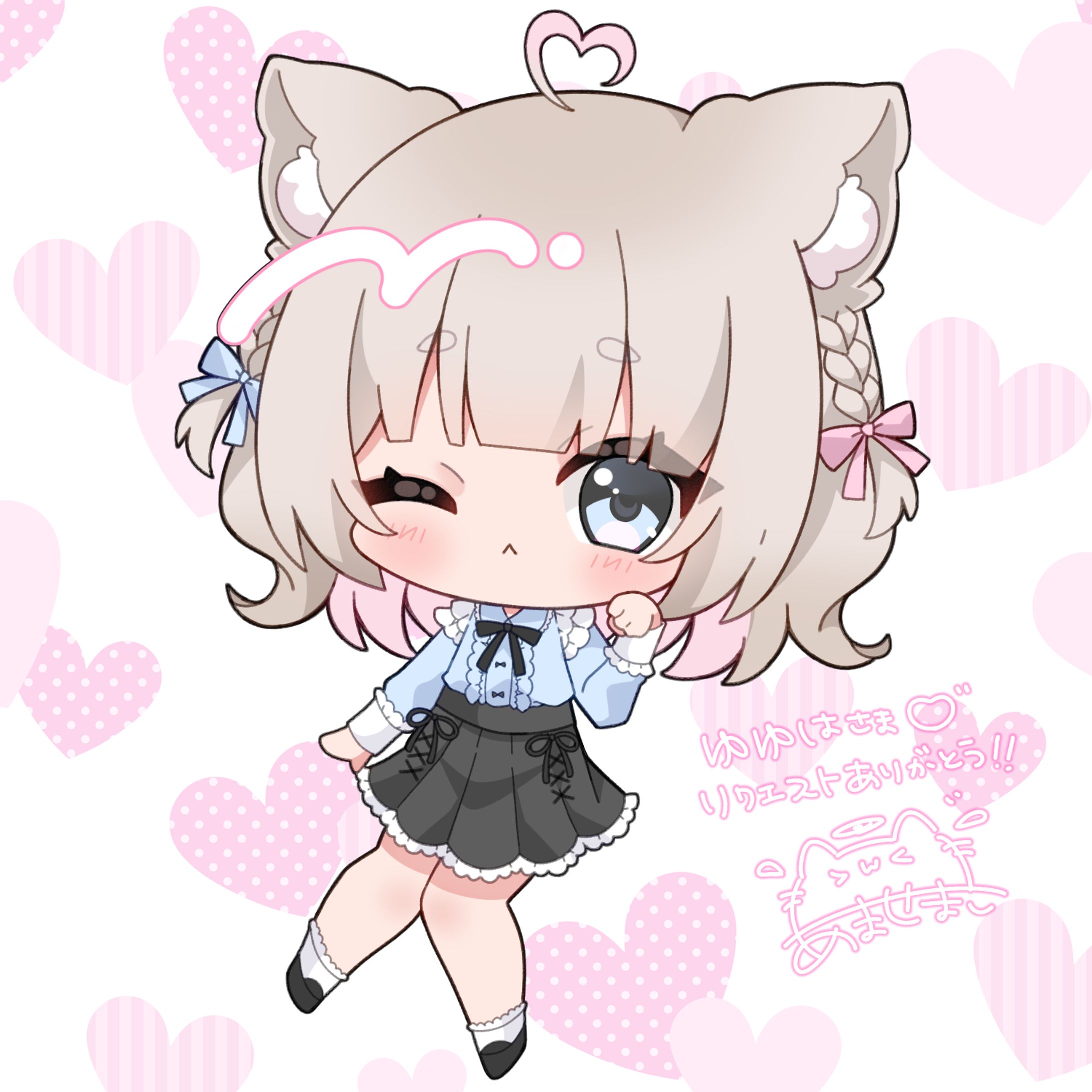 【skeb】ゆゆはさんミニキャラ-1