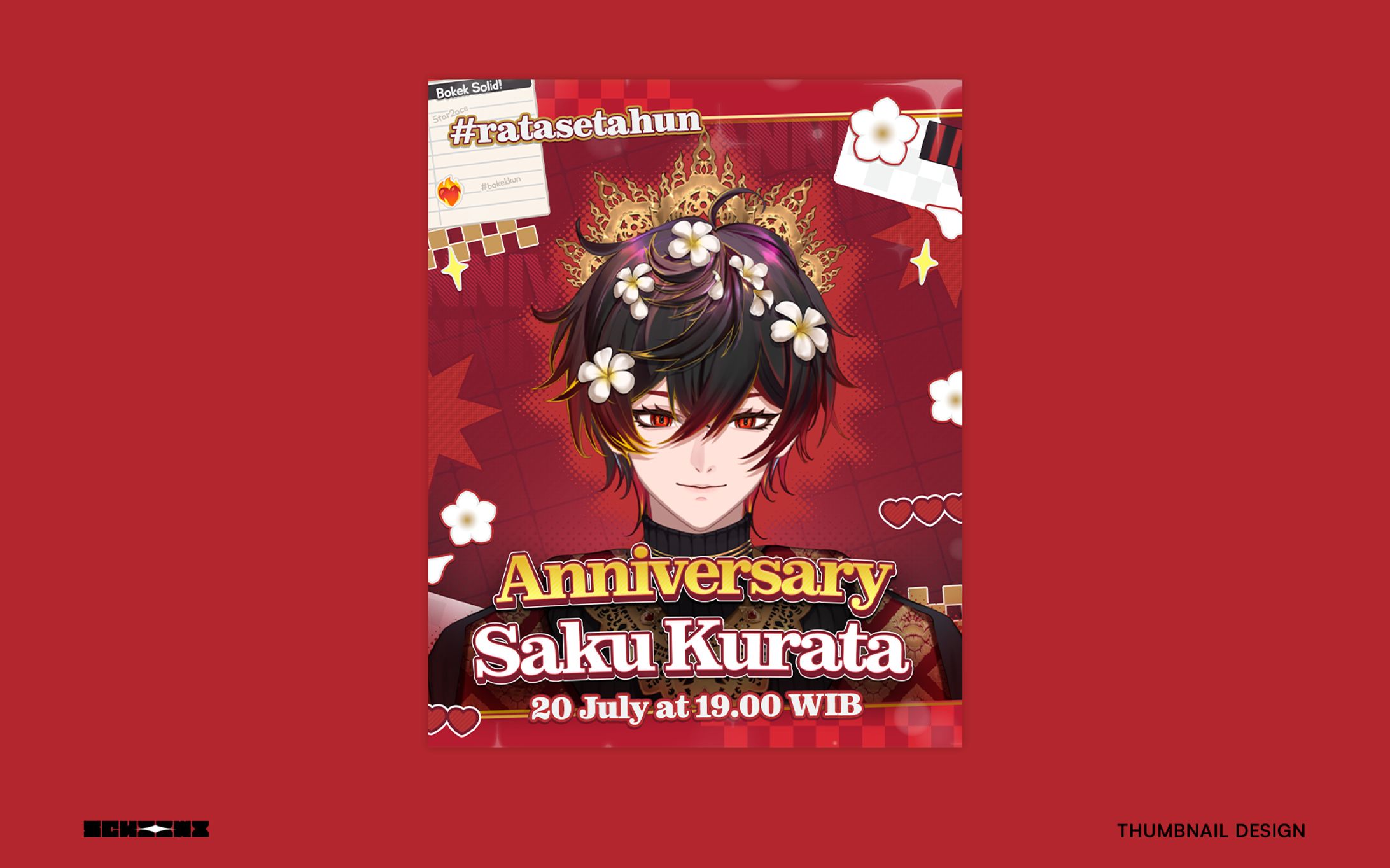 Saku Kurata Anniversary #ratasetahun - KEY VISUAL DESIGN-1