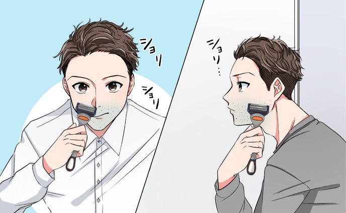 男性向け髭脱毛ショート広告４