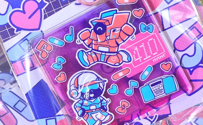 名刺デザイン、グッズイラスト
