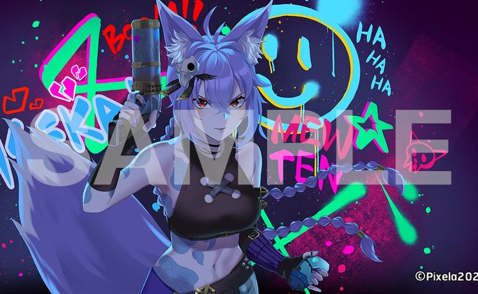 Commission illustration "Imagine Dragons x J.I.D - Enemy Covered by Mewten"