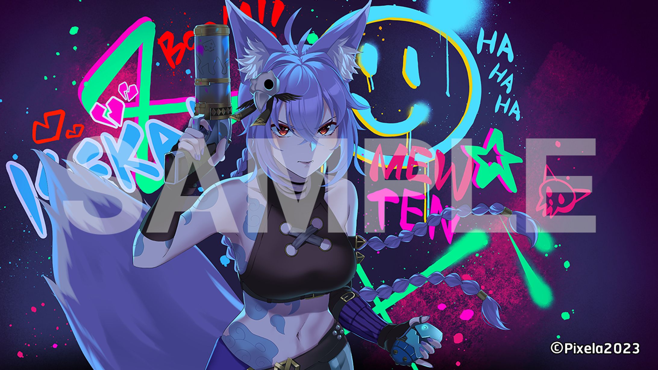 Commission illustration "Imagine Dragons x J.I.D - Enemy Covered by Mewten"-1