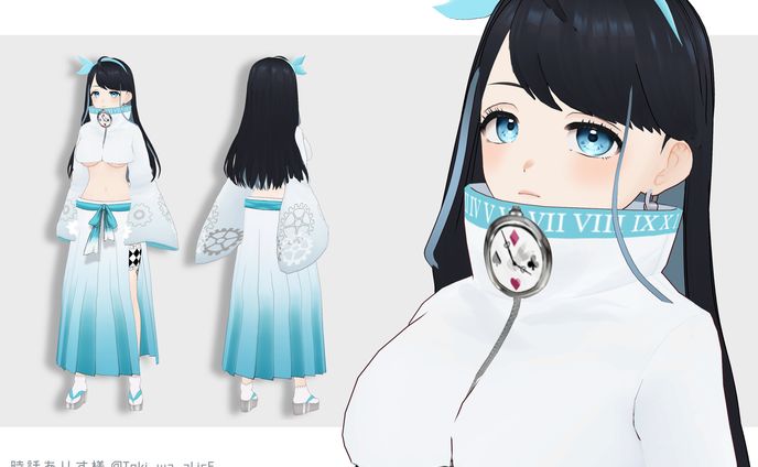 vroid、線あり