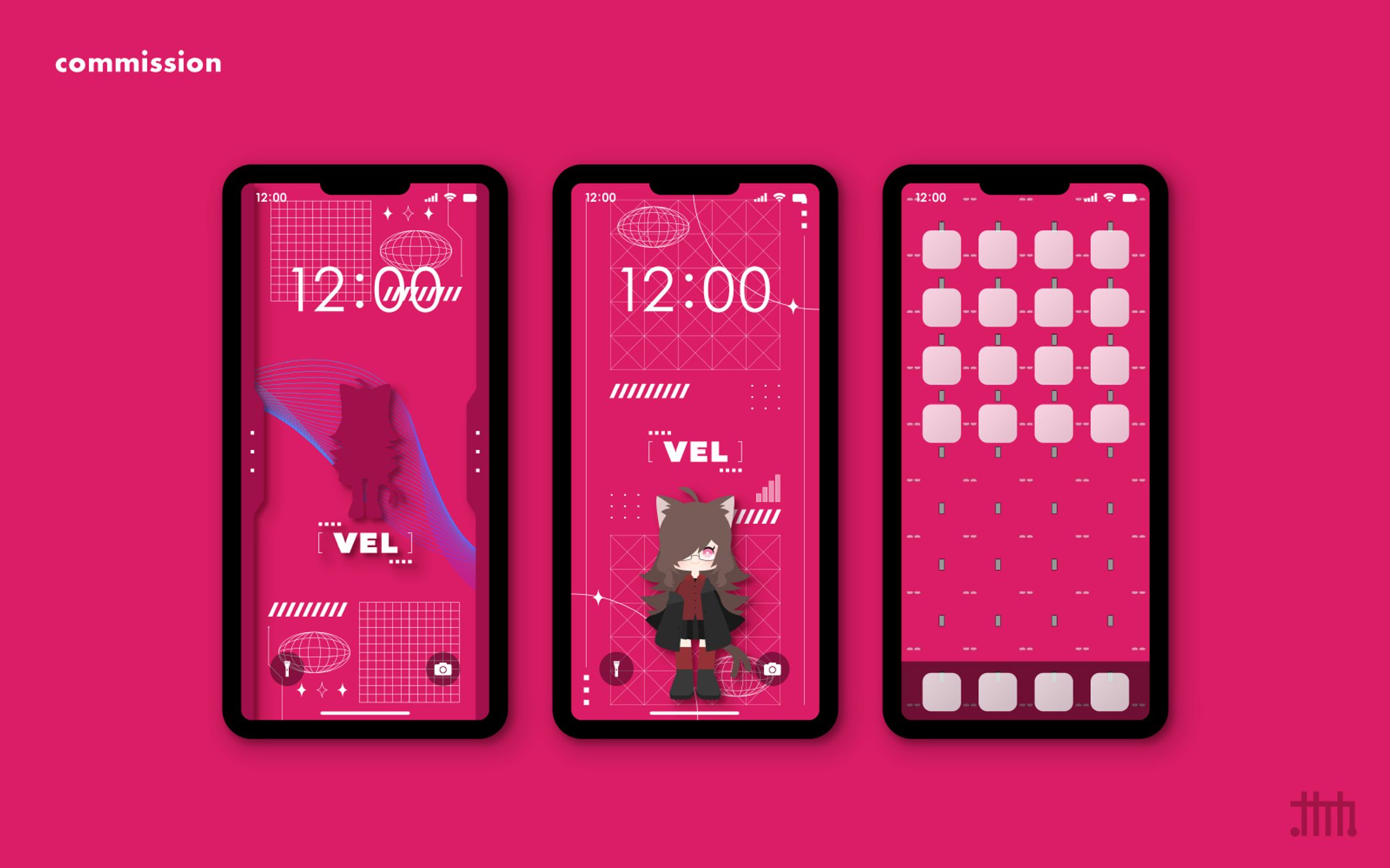 【skeb】Velour.様 スマホ壁紙-1
