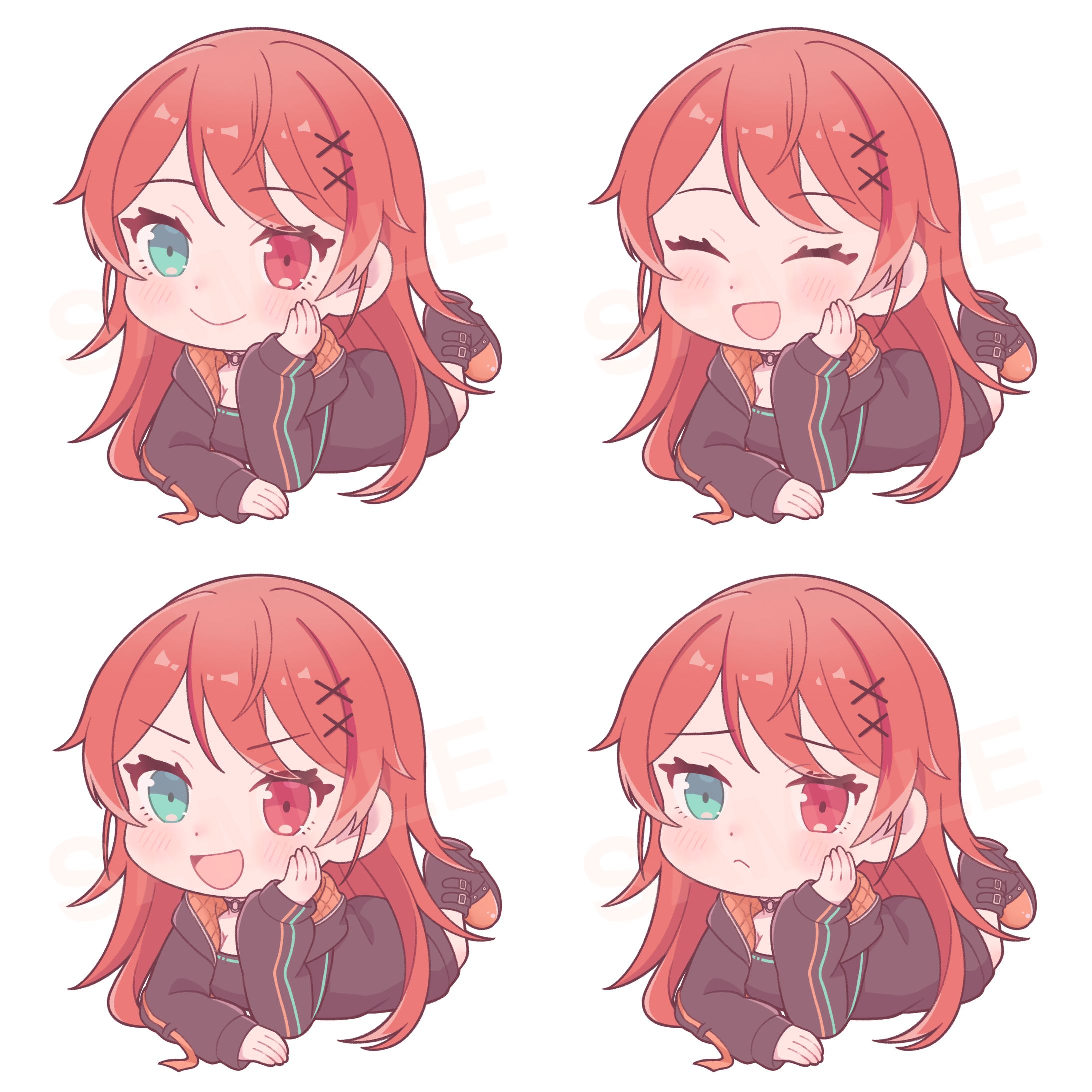 橙赤ヨリ様待機画面用イラスト-1